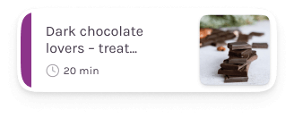 Dark chocolate lovers