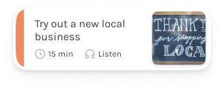 Try out a new local
                                                    business