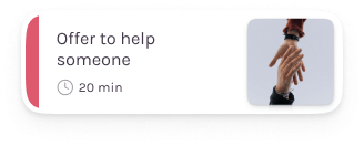 Offer to help someone